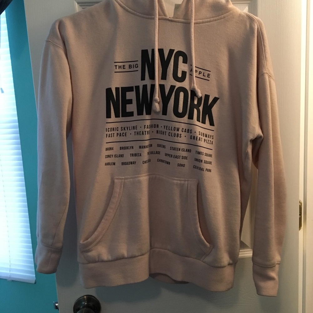Pastel Pink New York Hoodie